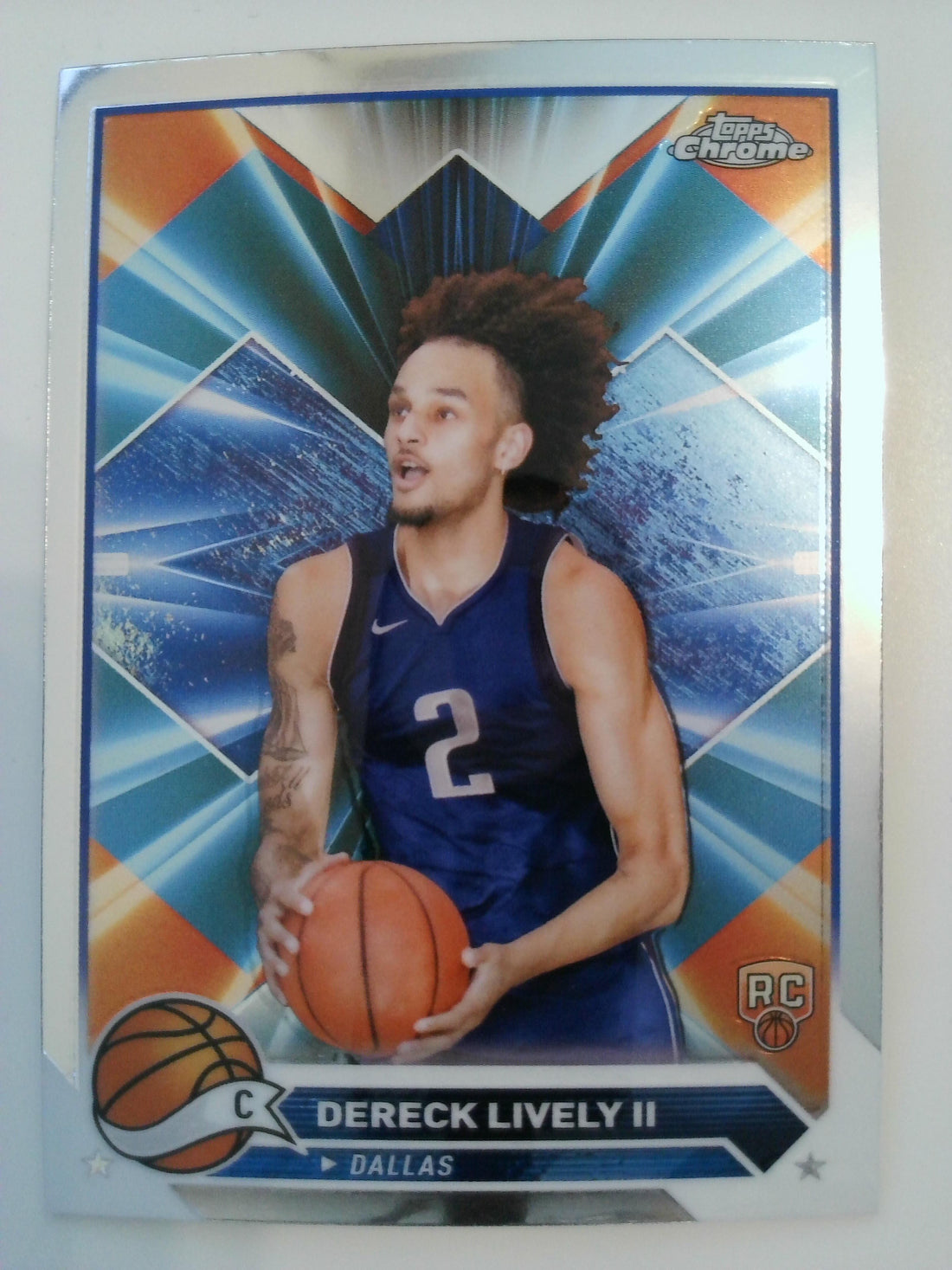 2023-24 Topps Chrome Basketball Dereck Lively II #92 Rookie