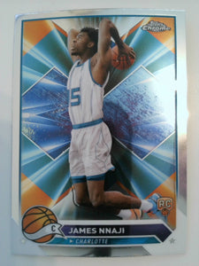 2023-24 Topps Chrome Basketball James Nnaji #173 Rookie