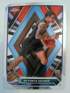 2023-24 Topps Chrome Basketball Keyonte George #153 Rookie