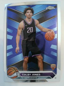 2023-24 Topps Chrome Basketball Colby Jones #91 Rookie