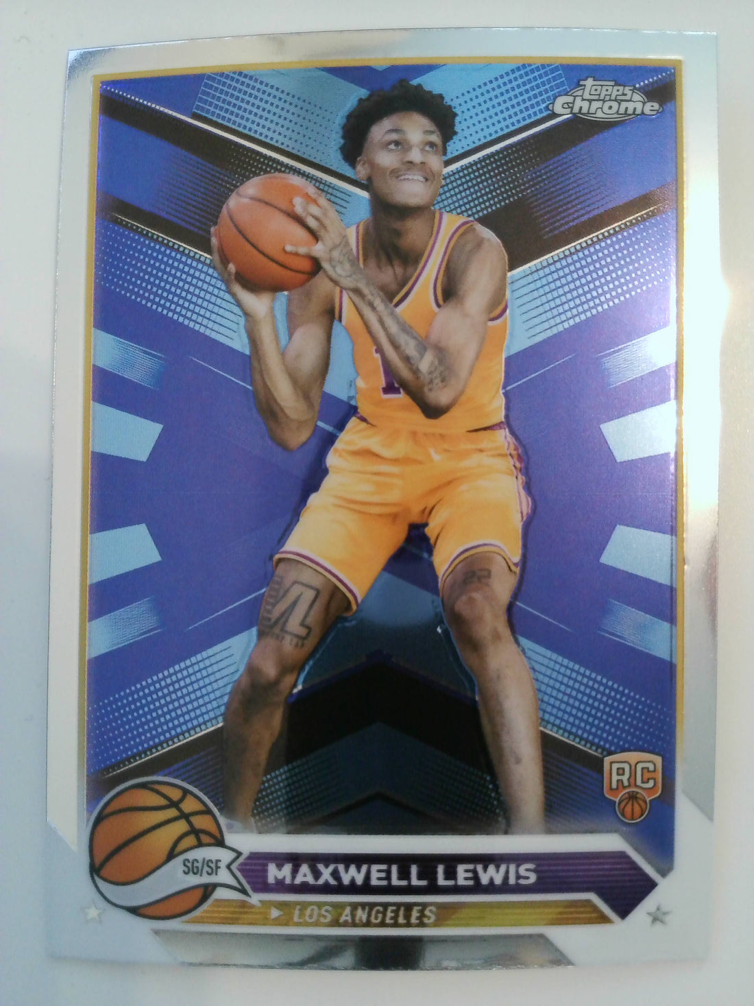 2023-24 Topps Chrome Basketball Maxwell Lewis #16 Rookie