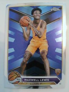 2023-24 Topps Chrome Basketball Maxwell Lewis #16 Rookie