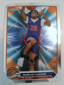 2023-24 Topps Chrome Basketball Marcus Sasser #140 Rookie