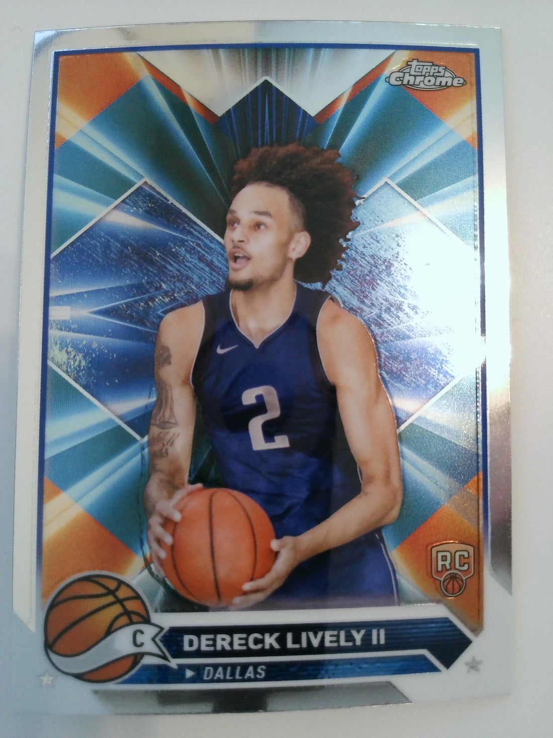 2023-24 Topps Chrome Basketball Dereck Lively II #92 Rookie