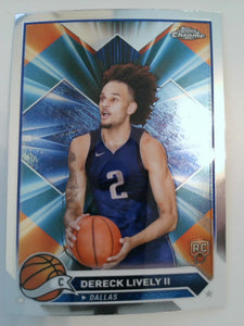 2023-24 Topps Chrome Basketball Dereck Lively II #92 Rookie