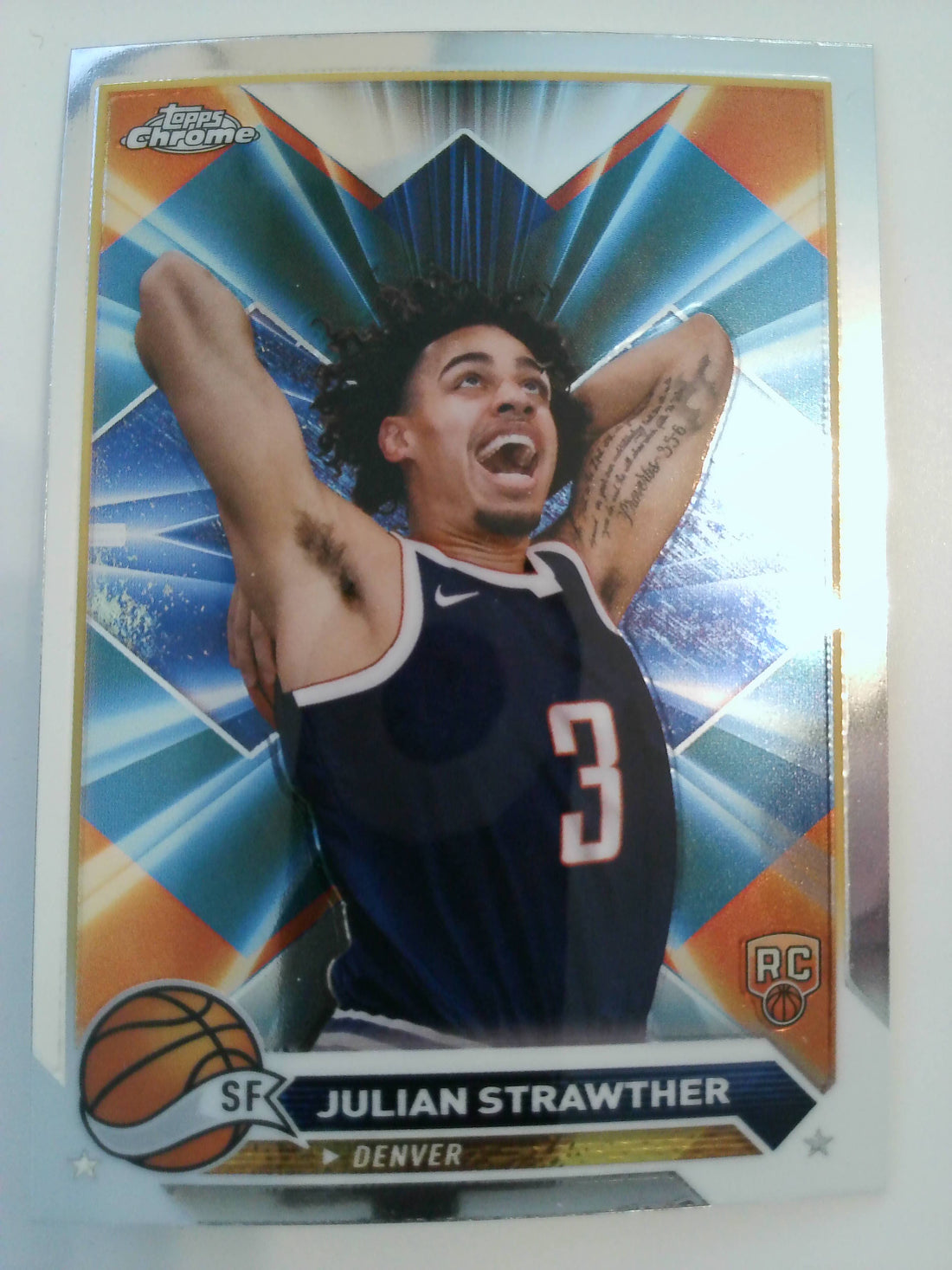 2023-24 Topps Chrome Basketball Julian Strawther #134 Rookie