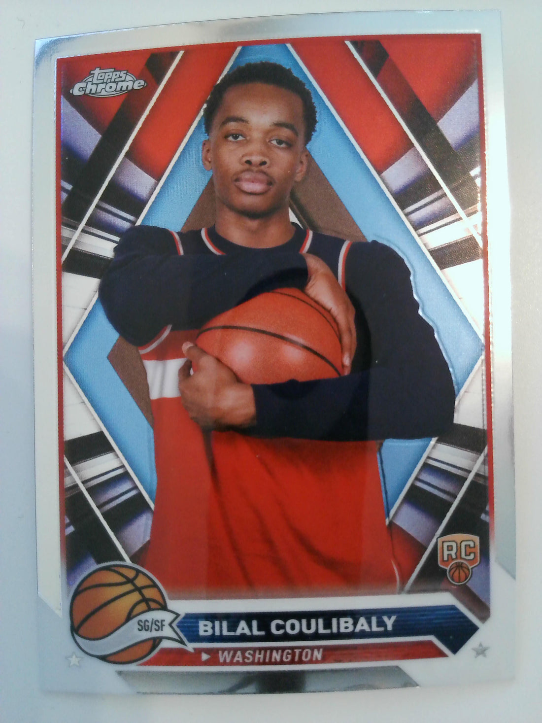 2023-24 Topps Chrome Basketball Bilal Coulibaly #171 Rookie