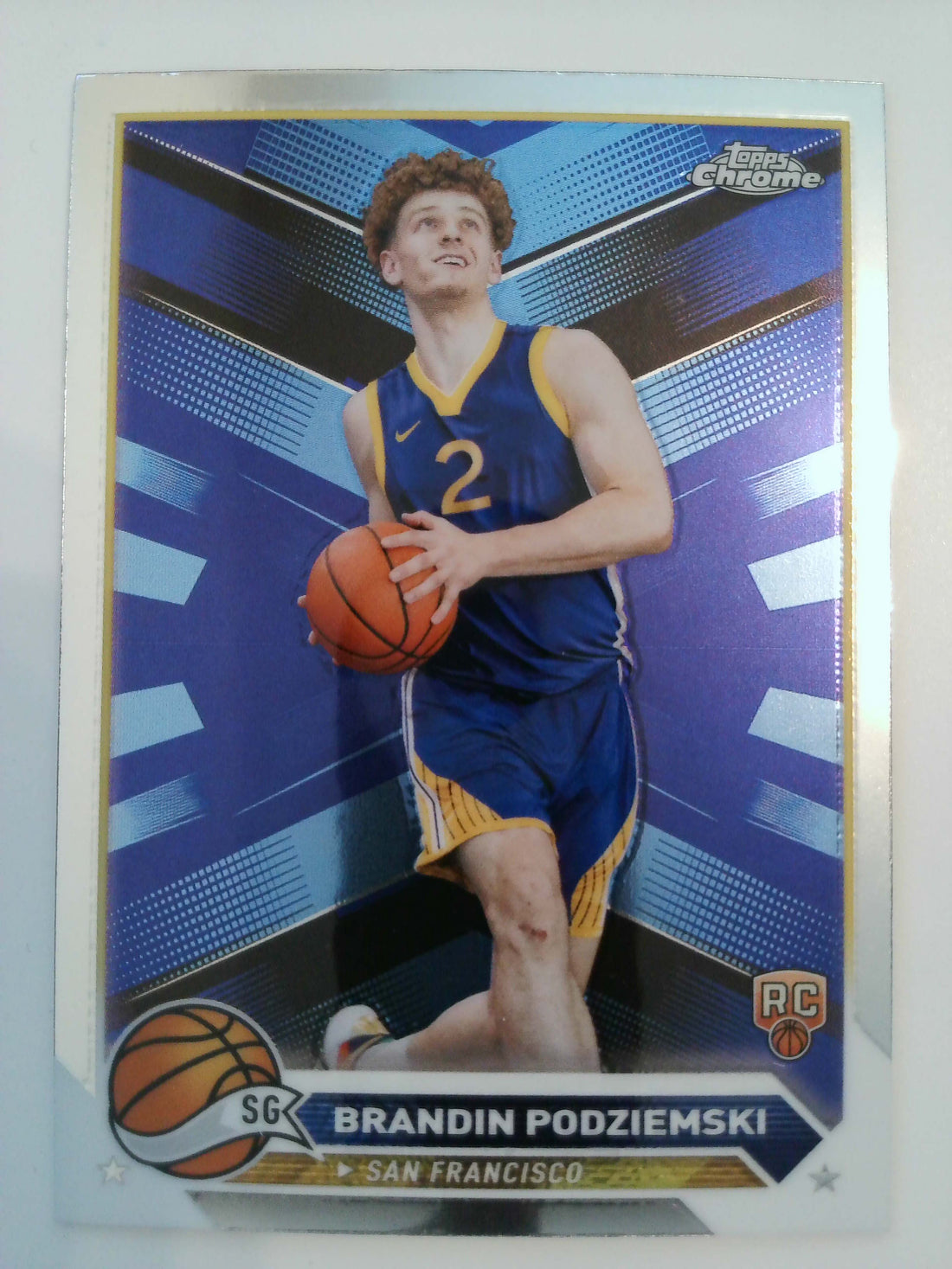 2023-24 Topps Chrome Basketball Brandin Podziemski #190 Rookie
