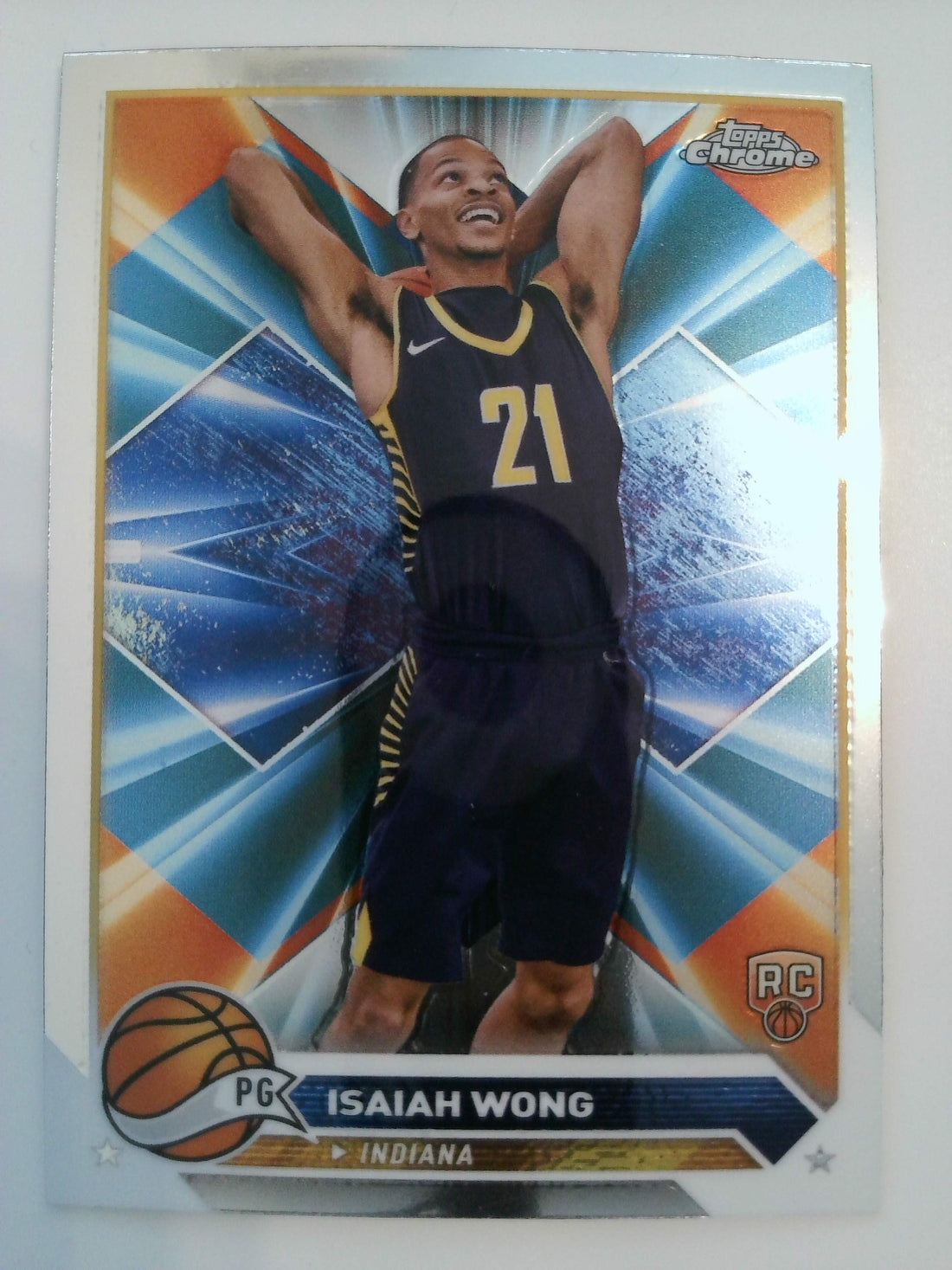 2023-24 Topps Chrome Basketball Isaiah Wong #80 Rookie