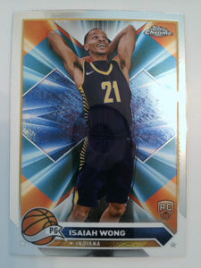 2023-24 Topps Chrome Basketball Isaiah Wong #80 Rookie