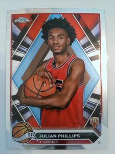 2023-24 Topps Chrome Basketball Julian Phillips #39 Rookie
