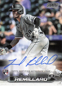 2024 Stadium Club Baseball Autographs Zach Remillard #SCBA-ZR