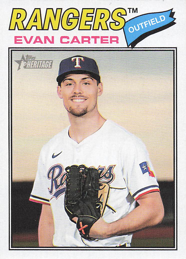2026 Topps Heritage Baseball Evan Carter #244