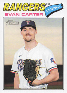 2026 Topps Heritage Baseball Evan Carter #244