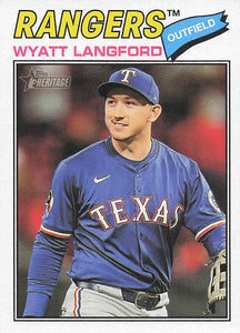 2026 Topps Heritage Baseball Wyatt Langford #340