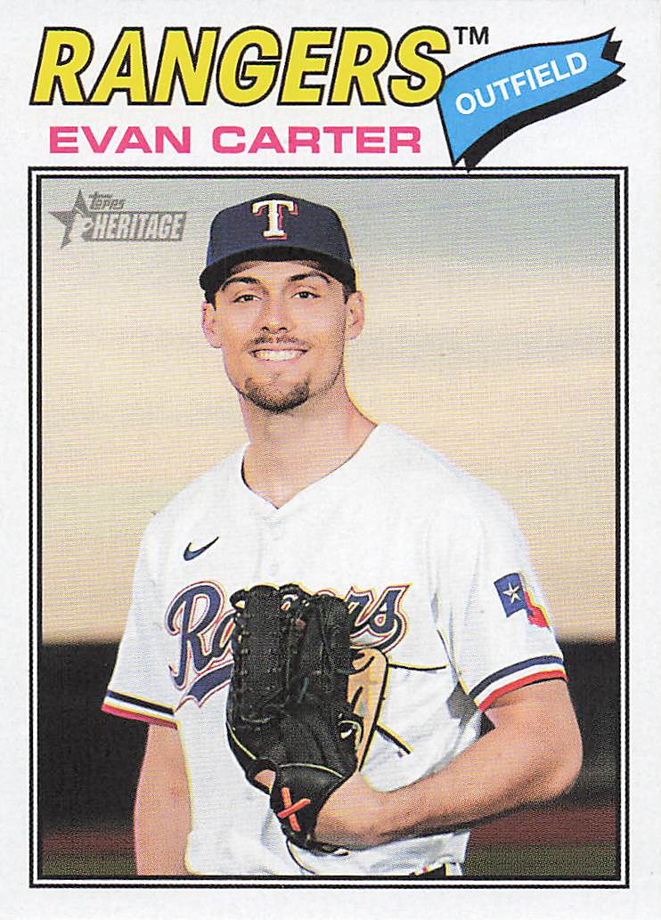 2026 Topps Heritage Baseball Evan Carter #244