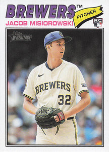 2026 Topps Heritage Baseball Jacob Misiorowski #144 Rookie
