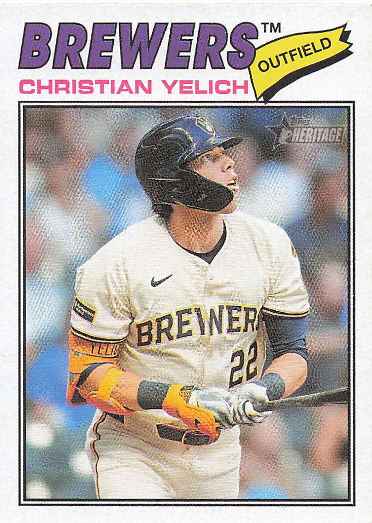 2026 Topps Heritage Baseball Christian Yelich #332