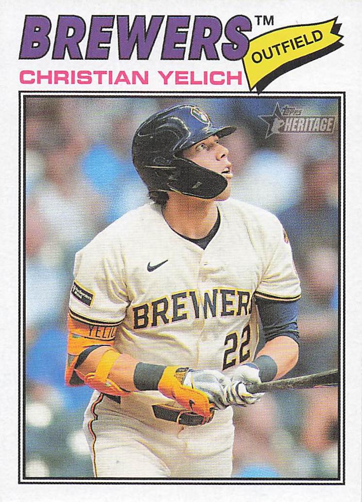 2026 Topps Heritage Baseball Christian Yelich #332