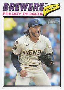 2026 Topps Heritage Baseball Freddy Peralta #291