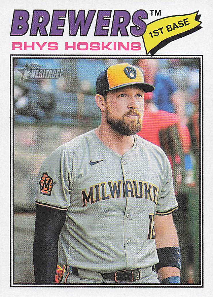 2026 Topps Heritage Baseball Rhys Hoskins #331