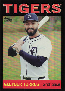 2025 Topps Archives Baseball Black Foilboard Gleyber Torres #26
