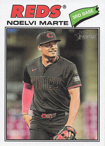 2026 Topps Heritage Baseball Noelvi Marte #100