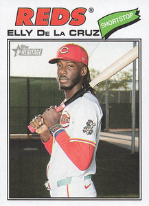 2026 Topps Heritage Baseball Elly De La Cruz #70