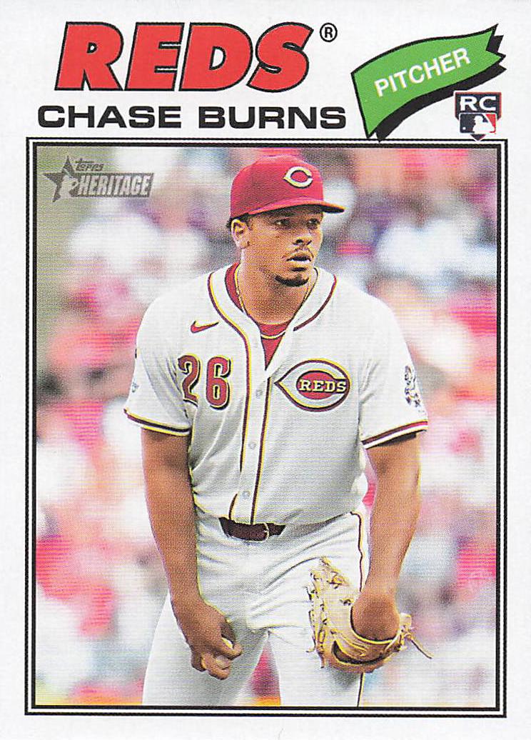 2026 Topps Heritage Baseball Chase Burns #212 Rookie