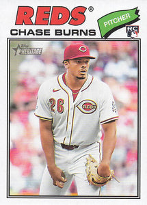 2026 Topps Heritage Baseball Chase Burns #212 Rookie