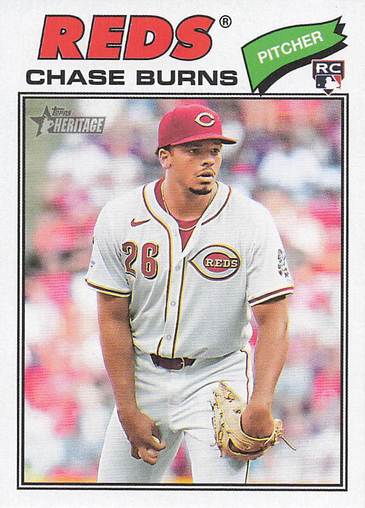 2026 Topps Heritage Baseball Chase Burns #212 Rookie