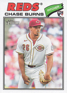 2026 Topps Heritage Baseball Chase Burns #212 Rookie