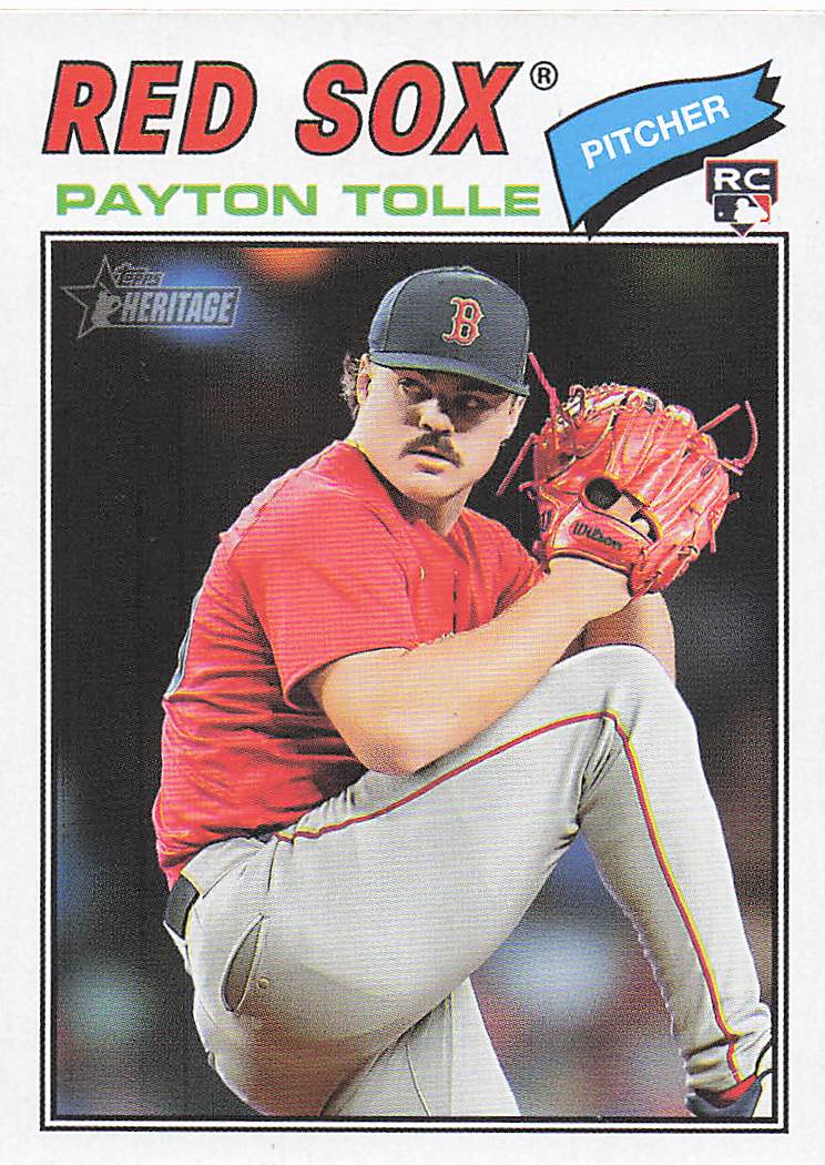 2026 Topps Heritage Baseball Payton Tolle #386 Rookie