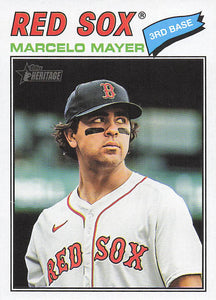 2026 Topps Heritage Baseball Marcelo Mayer #356
