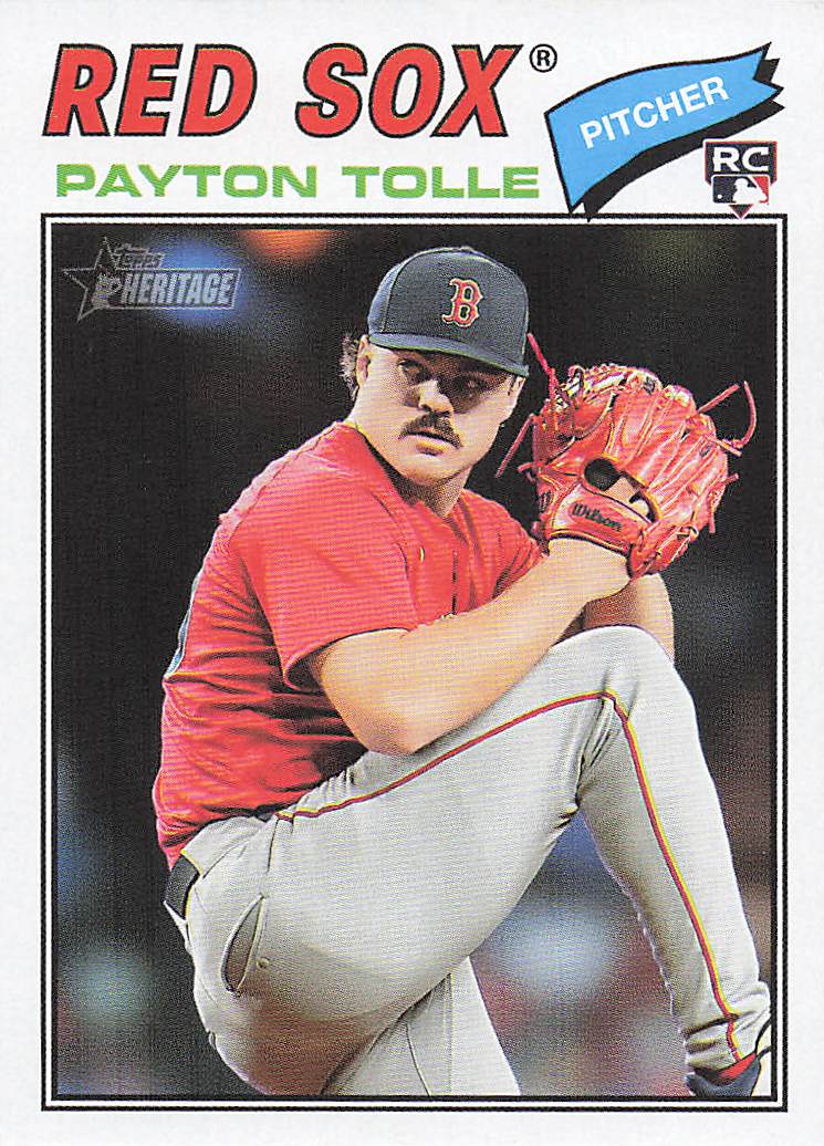 2026 Topps Heritage Baseball Payton Tolle #386 Rookie