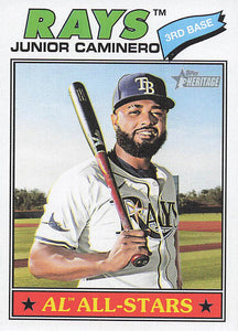 2026 Topps Heritage Baseball Junior Caminero #380