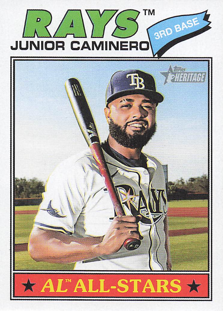 2026 Topps Heritage Baseball Junior Caminero #380