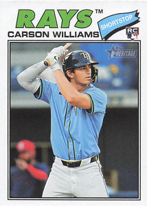 2026 Topps Heritage Baseball Carson Williams #161b