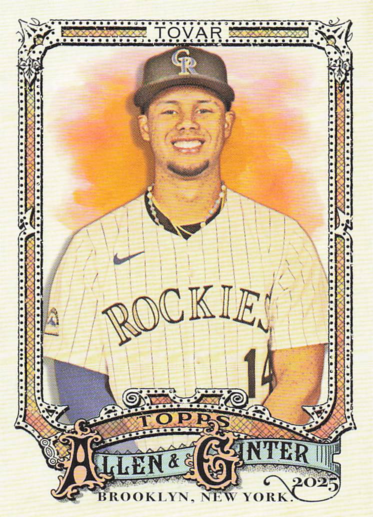 2025 Topps Allen & Ginter Baseball Ezequiel Tovar #34