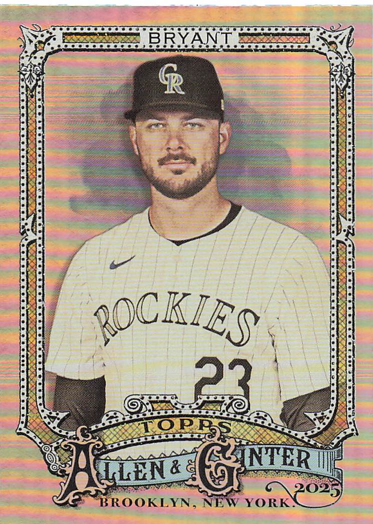 2025 Topps Allen & Ginter Baseball Silver Portrait Kris Bryant #49