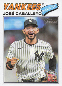 2026 Topps Heritage Baseball José Caballero #328