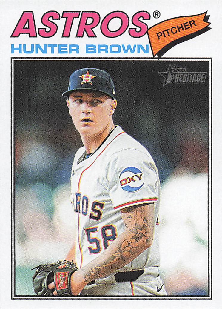 2026 Topps Heritage Baseball Hunter Brown #170