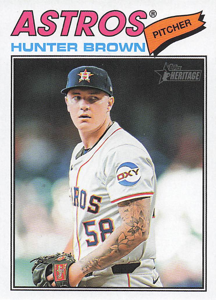 2026 Topps Heritage Baseball Hunter Brown #170