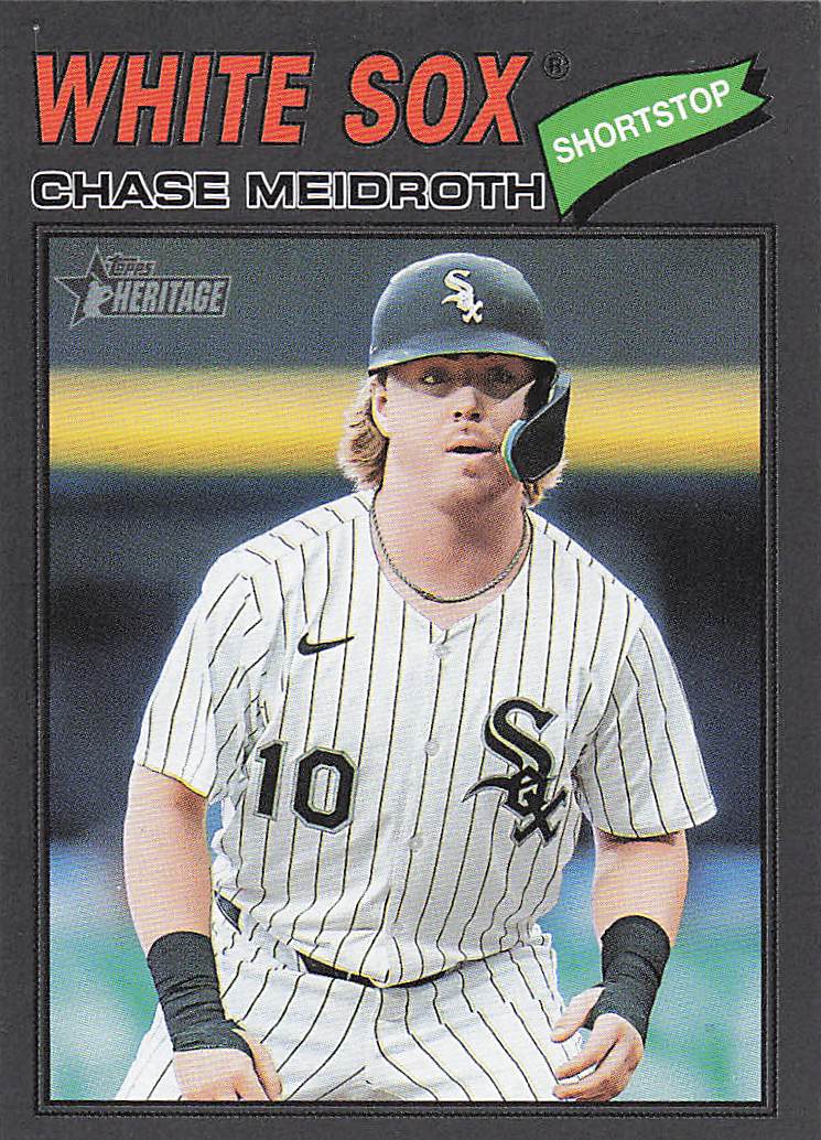 2026 Topps Heritage Baseball Dark Gray Chase Meidroth #298