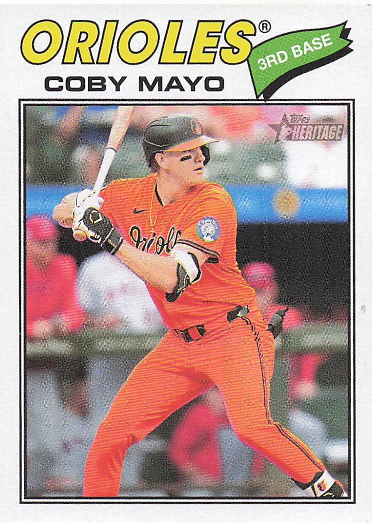 2026 Topps Heritage Baseball Coby Mayo #49