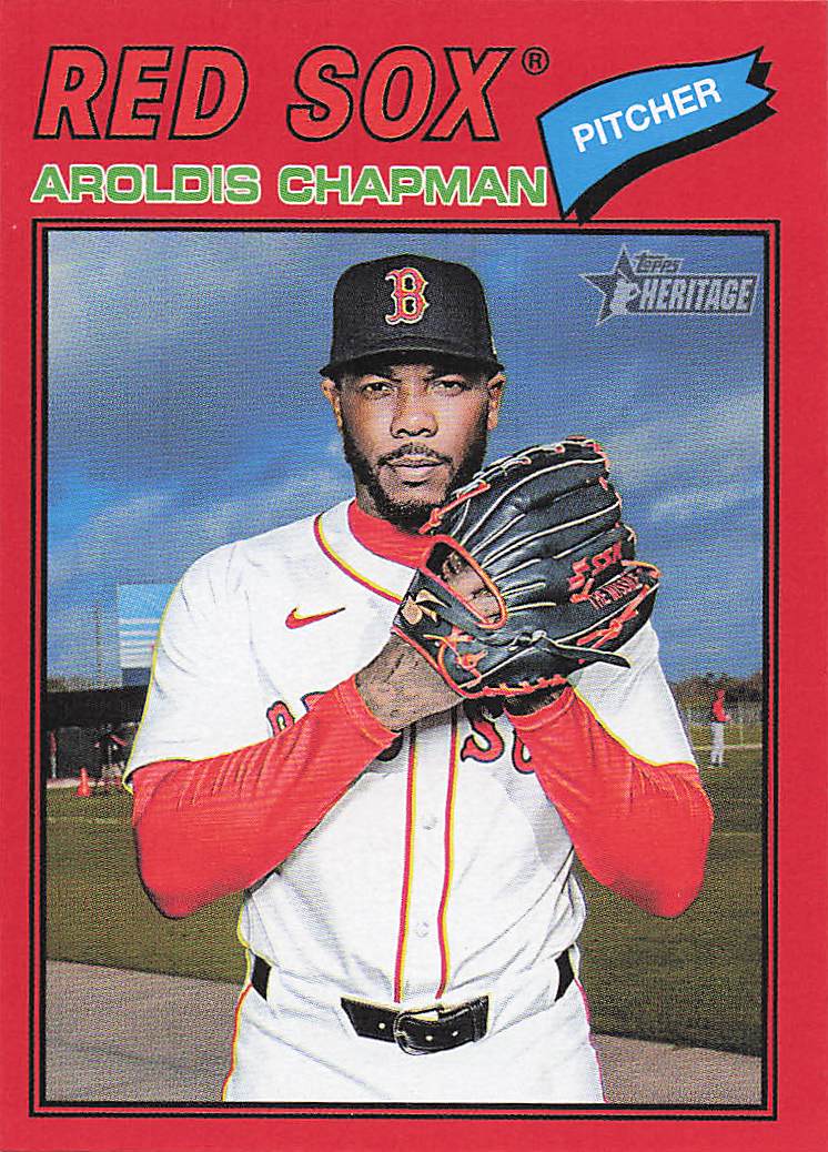 2026 Topps Heritage Baseball Red Aroldis Chapman #359