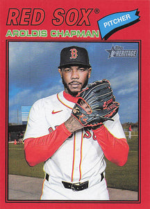 2026 Topps Heritage Baseball Red Aroldis Chapman #359