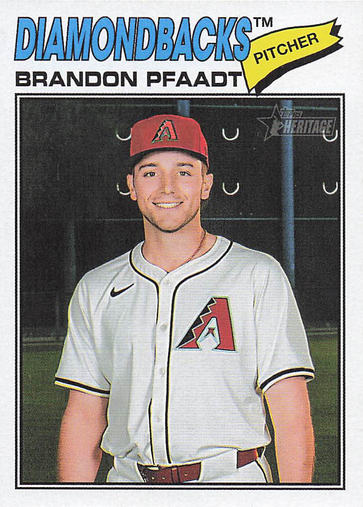 2026 Topps Heritage Baseball Brandon Pfaadt #126