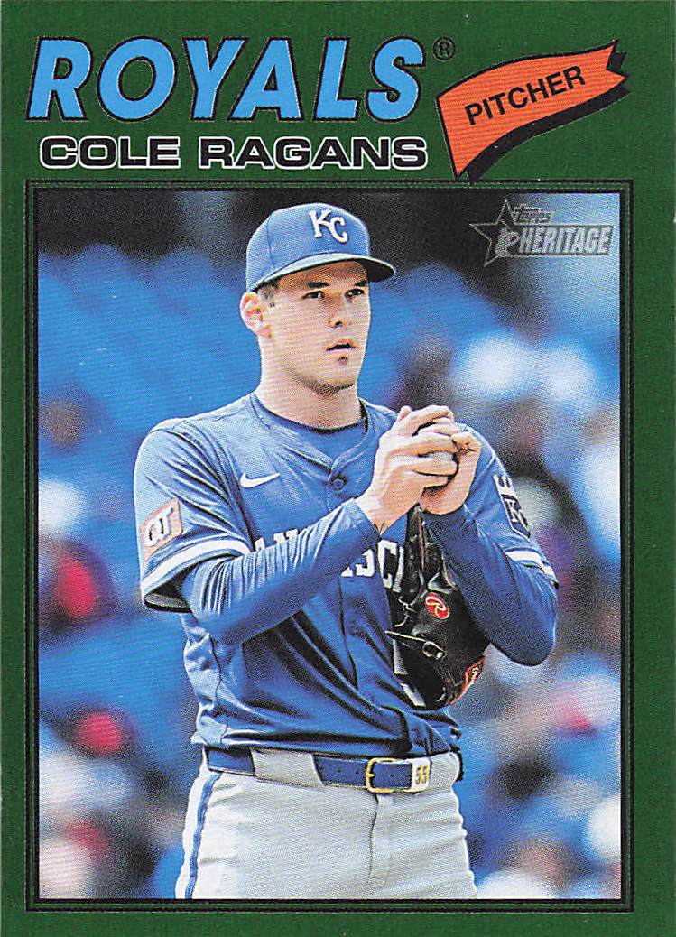 2026 Topps Heritage Baseball Dark Gray Cole Ragans #113