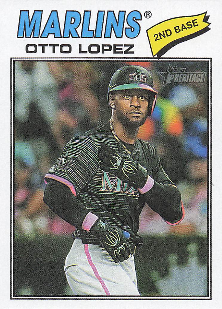2026 Topps Heritage Baseball Otto Lopez #345